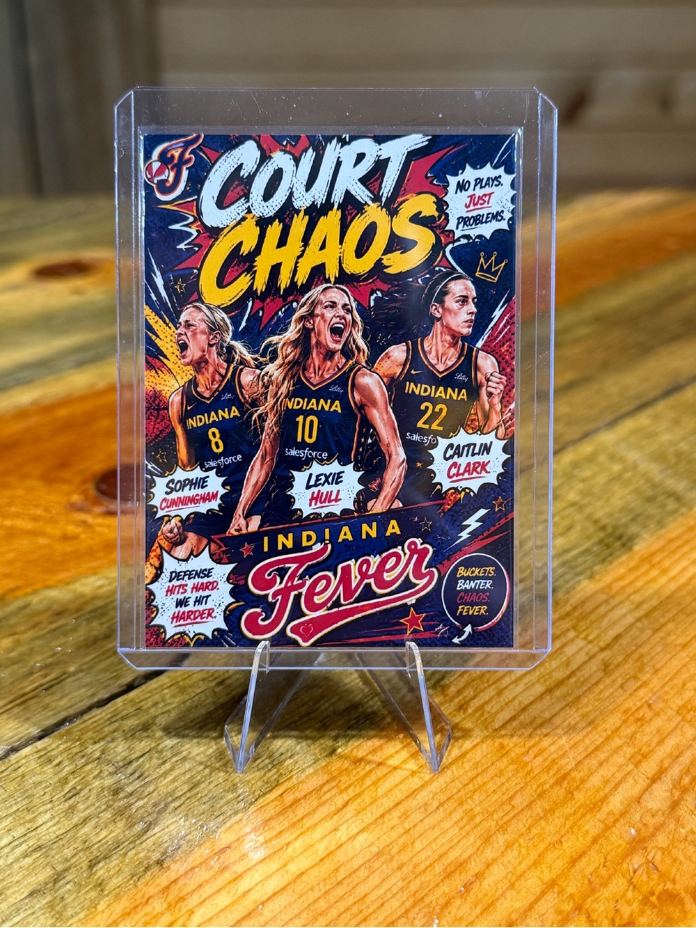 Indiana Fever Court Chaos Basketball Trading Card